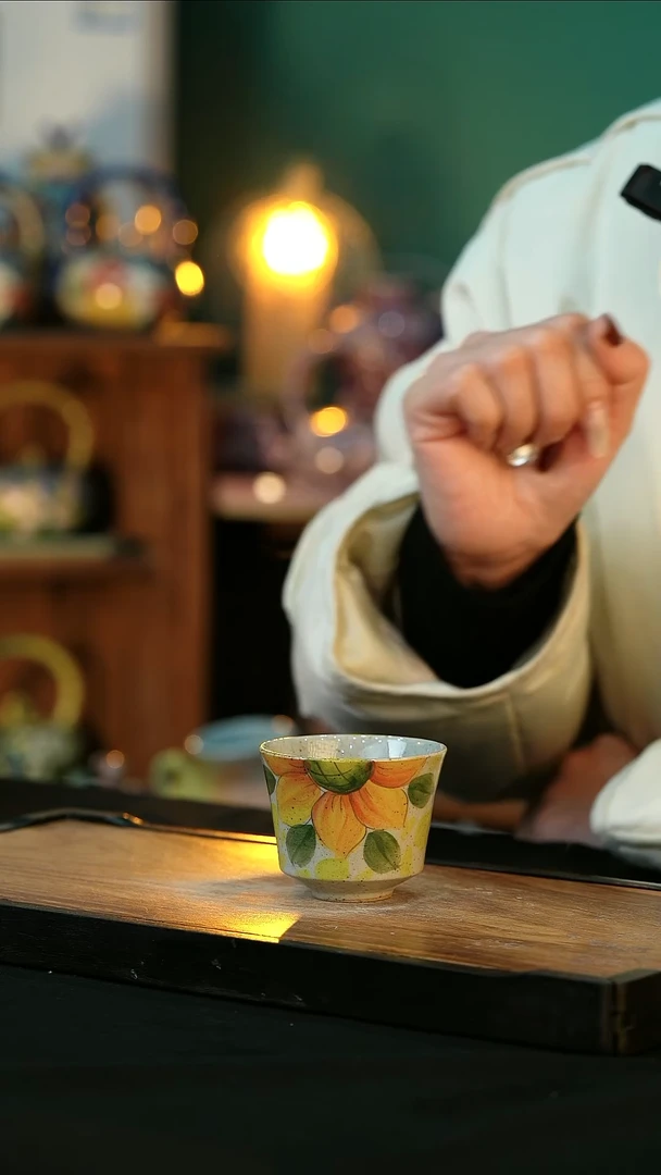 【闪购商品】杯手绘心瓷陶瓷浮力