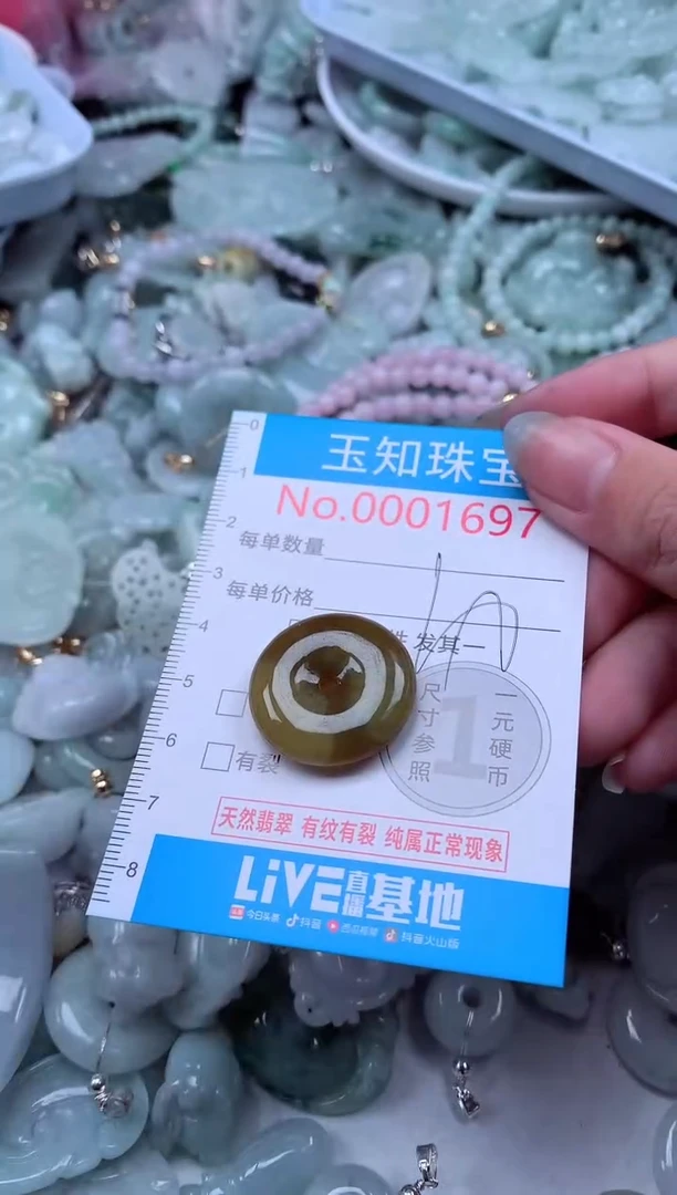 翡翠未镶嵌吊坠(不含链)1697