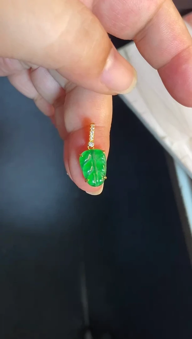 吊坠(不含链)银S925镶嵌翡翠1