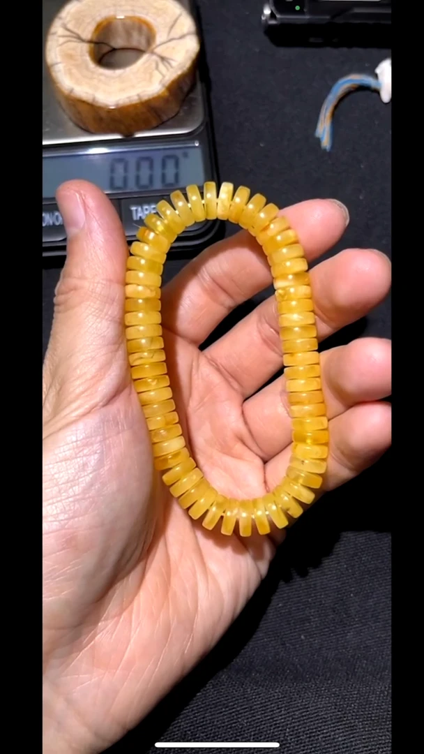 未镶嵌蜜蜡手串pz603-129蜜蜡手串