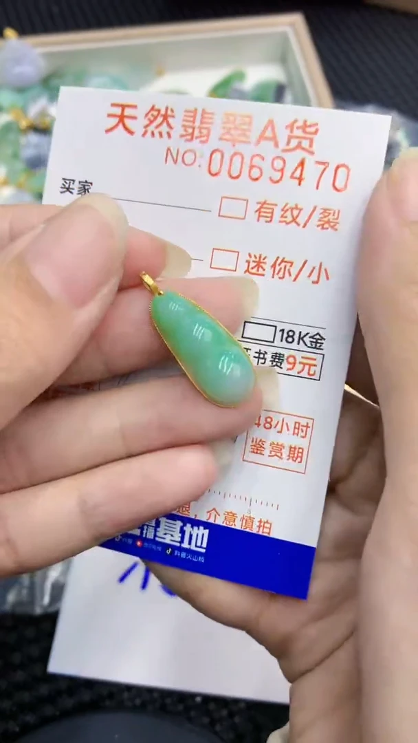 【闪购商品】翡翠颈饰18K金镶嵌            8