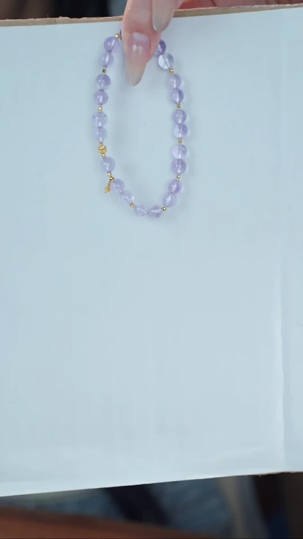 水晶手串18K金镶嵌@@@@@@@@@@@@@@@@@@@@@@@@@