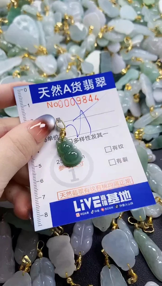 颈饰未镶嵌翡翠天然A货翡翠