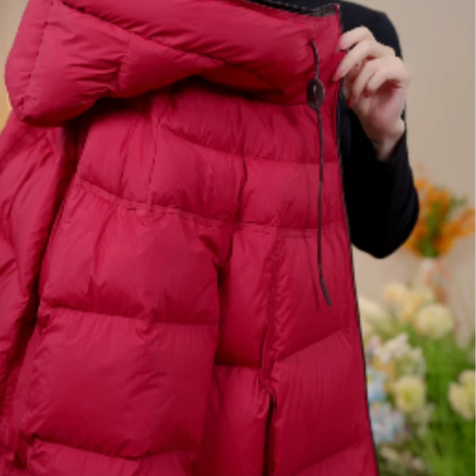 奇芸-2025时尚保暖冬季羽绒服W55Q42075