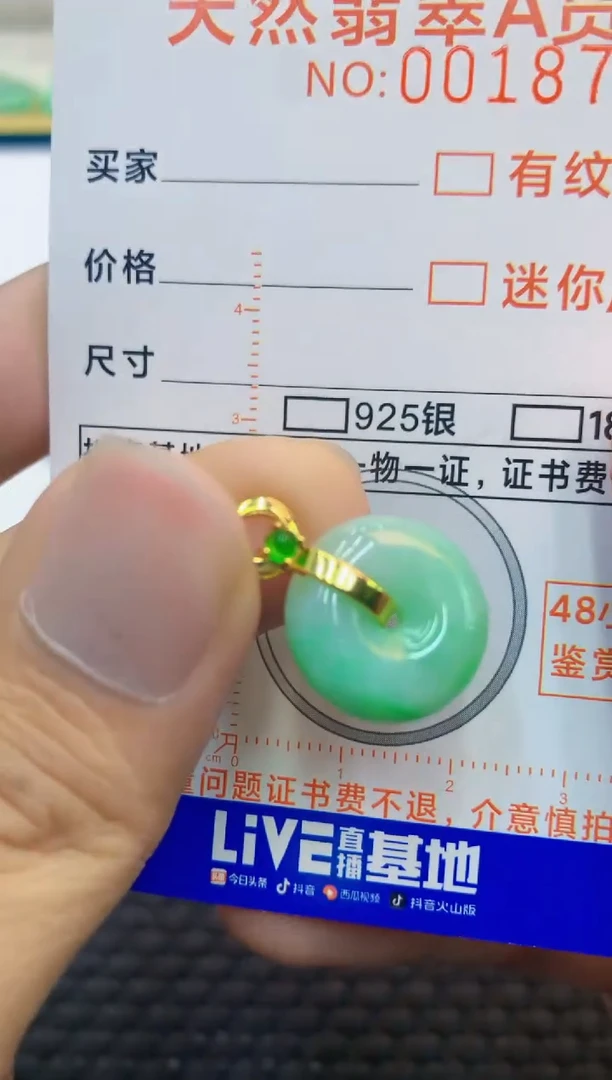 翡翠未镶嵌吊坠(不含链)11