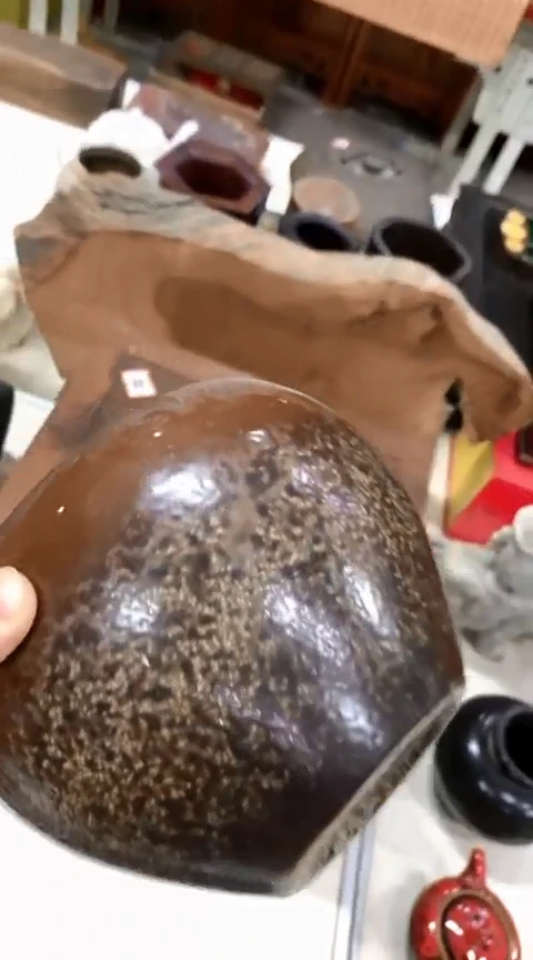 【闪购商品】一物一拍编号棕色瓷水盂