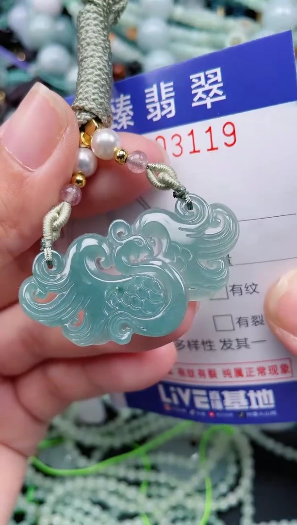 翡翠未镶嵌颈饰.0003119