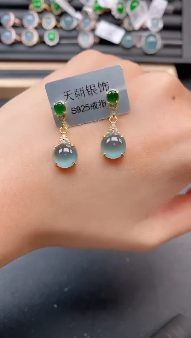 银S925镶嵌戒指翡翠11111