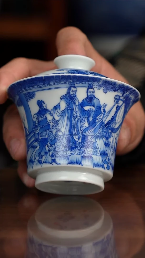 原九段画师沈燕鸿老师刘备赠马