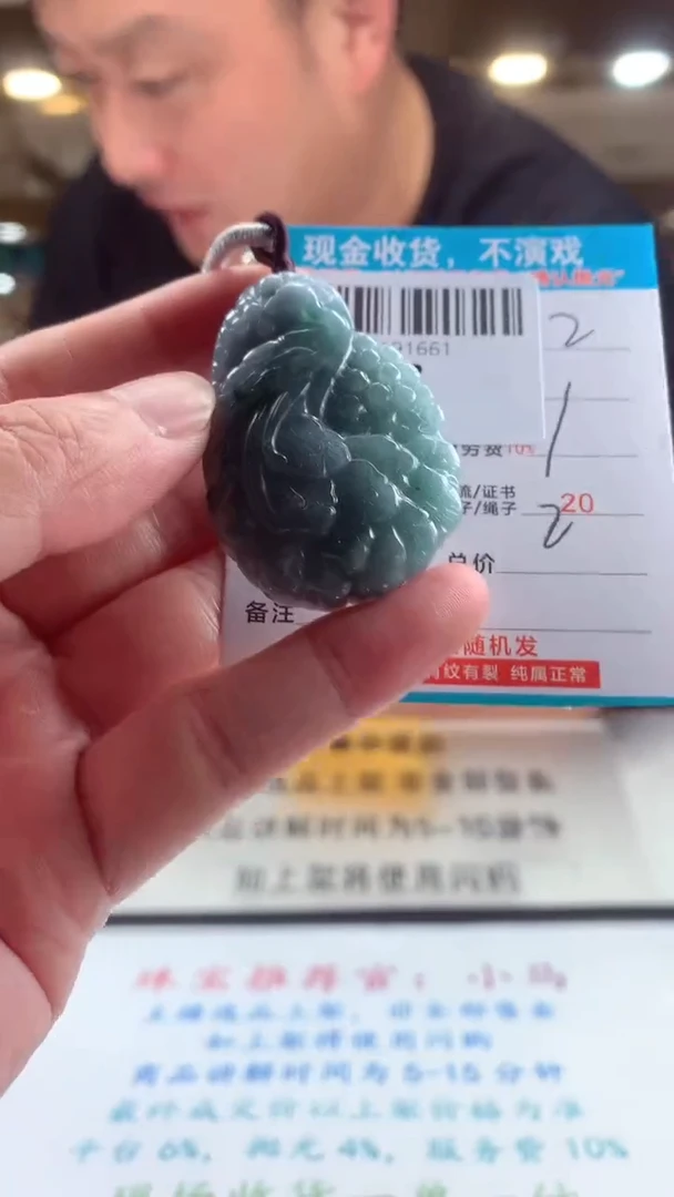 颈饰未镶嵌翡翠天然翡翠A货拍一发一