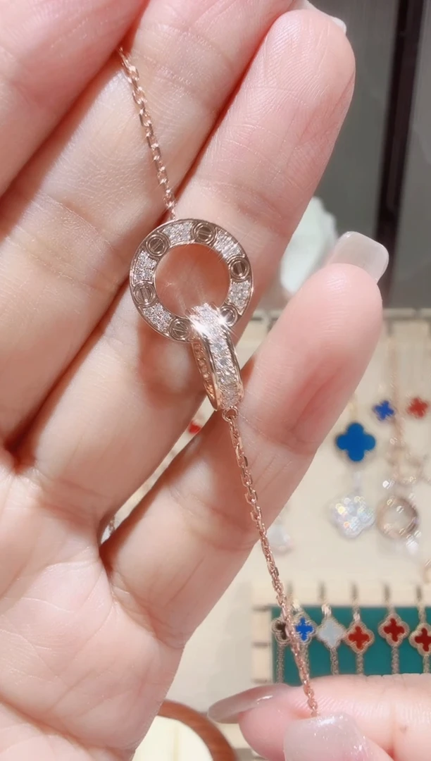 套链18K金镶嵌钻石套链