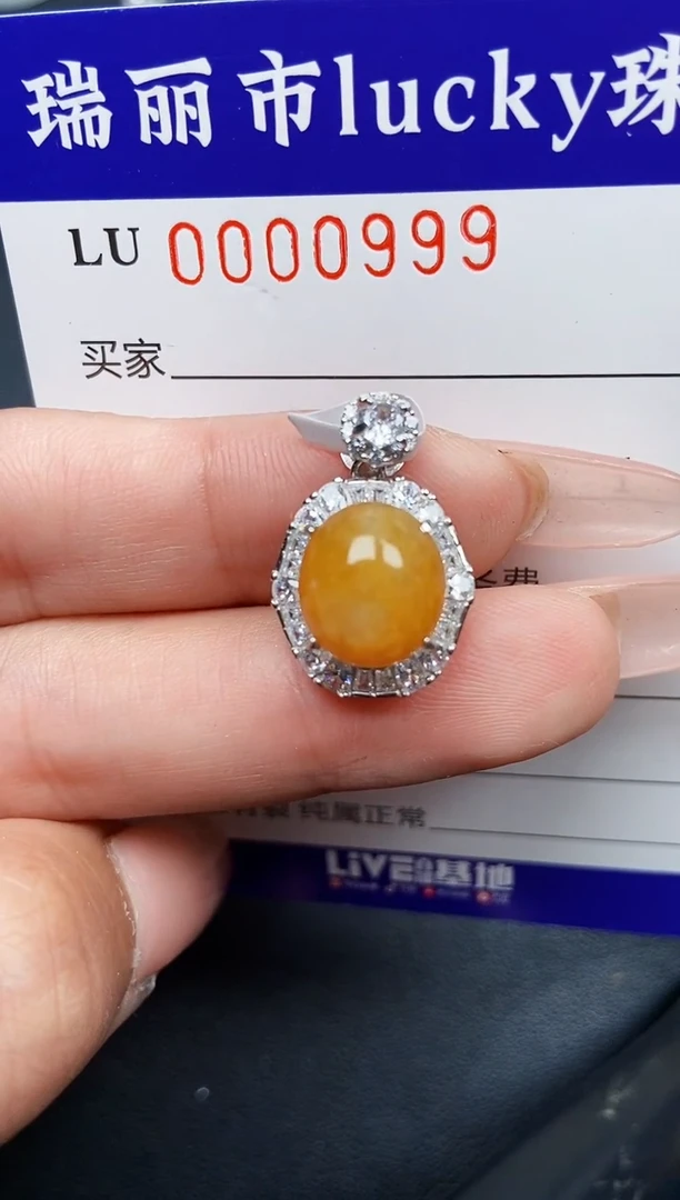 【闪购商品】翡翠颈饰银S925镶嵌0999