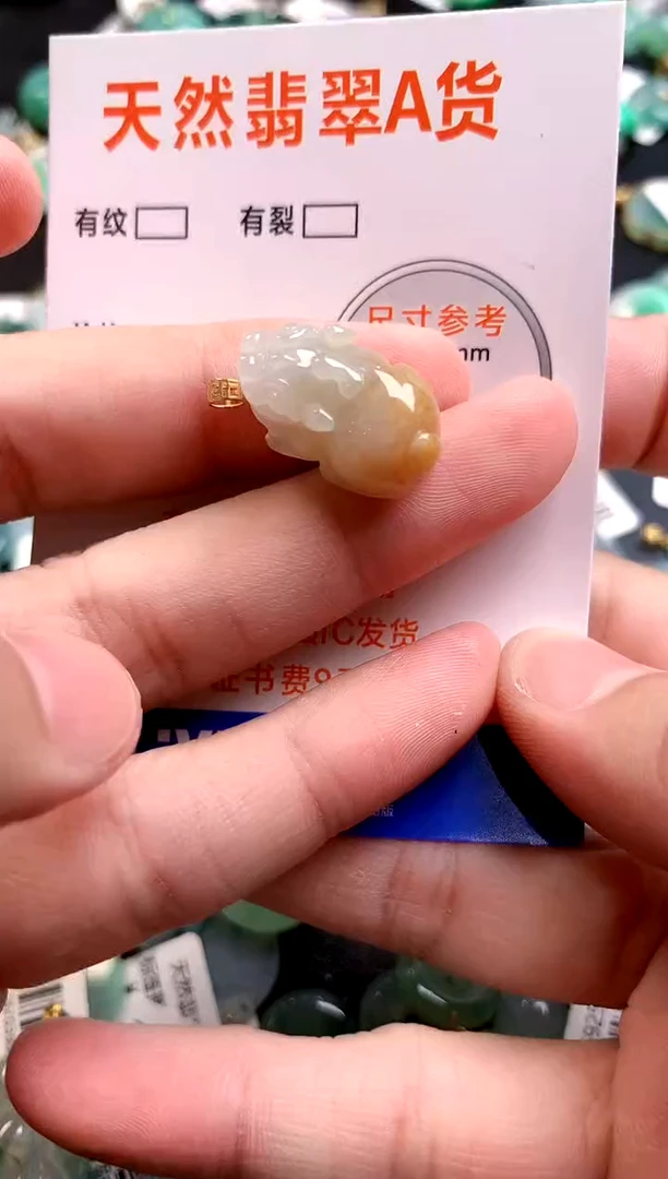 颈饰18K金镶嵌翡翠0768413903