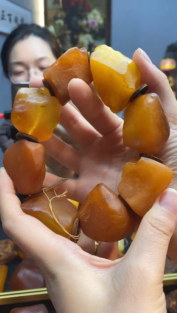 手链琥珀未镶嵌手串