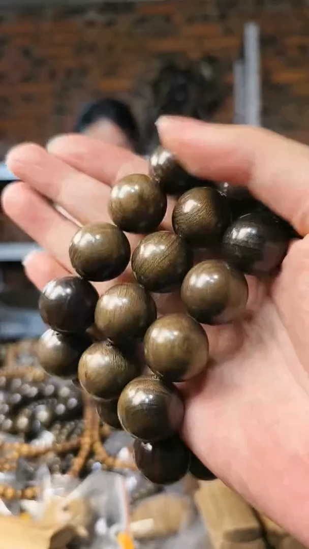 【闪购商品】楠木（金丝楠）手串/手链2.0阴沉绿
