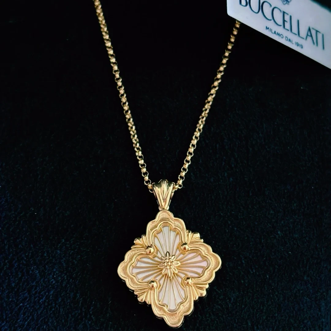 未使用 BUCCELLATI/布契拉提 【念念特价】Opera 白贝母 大号项链
