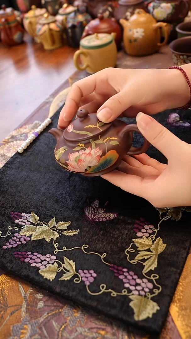 紫砂茶宠荷韵水平