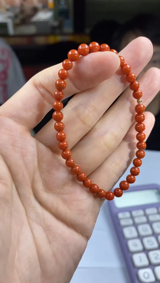 手串18K金镶嵌南红玛瑙多样性-手串-S3610