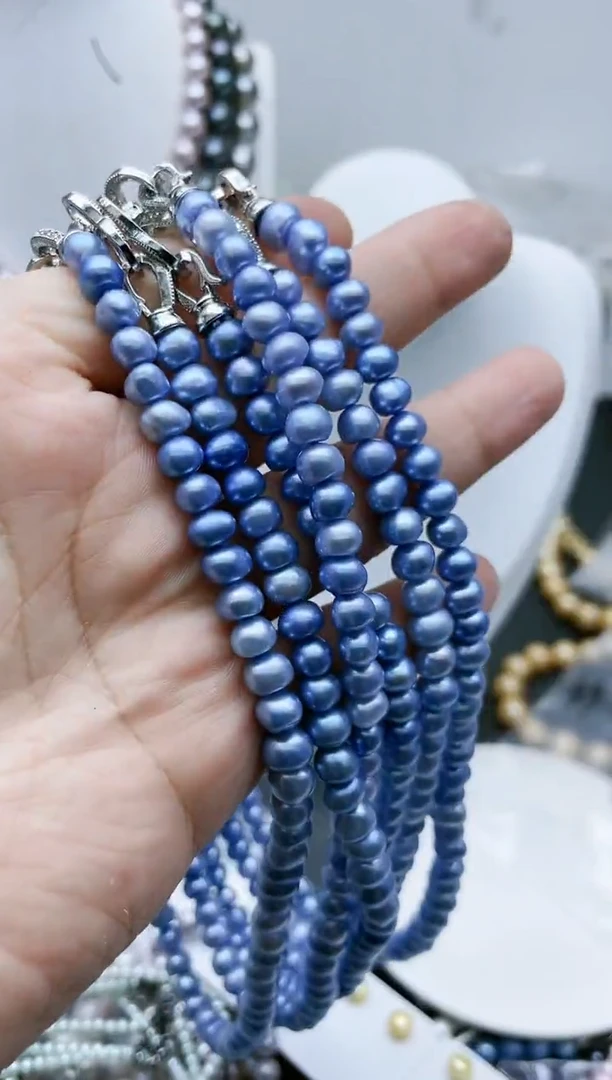【闪购商品】淡水珍珠颈饰钛钢1