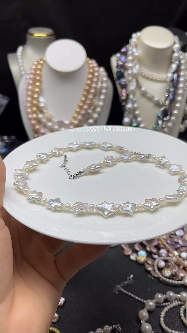 颈饰未镶嵌淡水珍珠多人