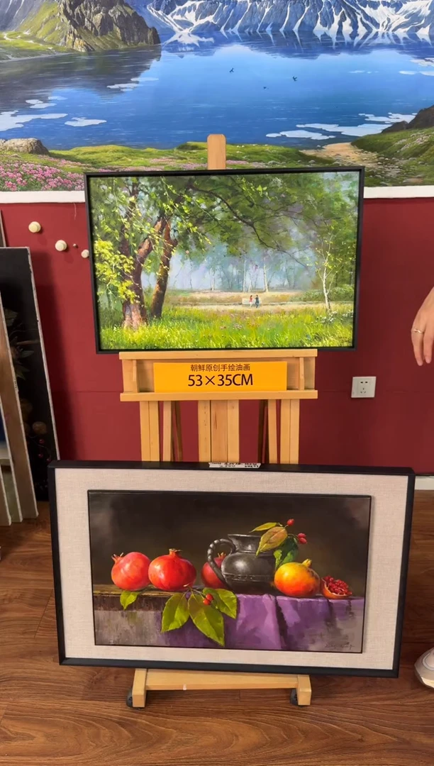 油画【46号】朝鲜原创纯手绘孤品油画