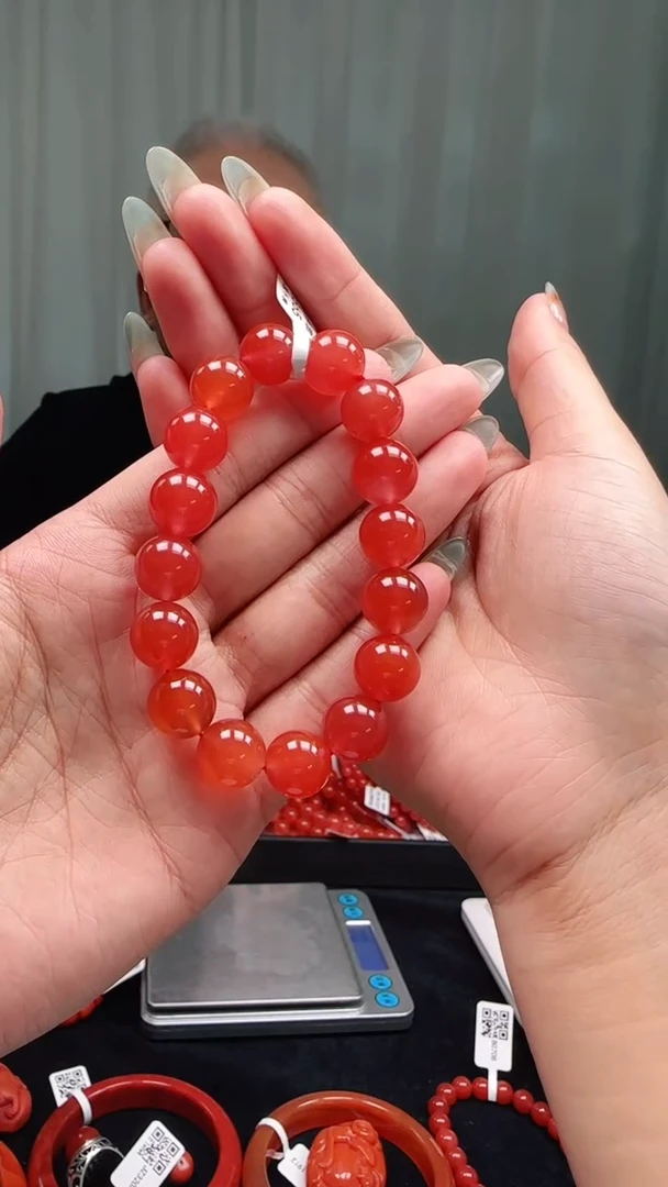 未镶嵌多样性发一件南红玛瑙【订货】12mm保山原矿圆珠单圈