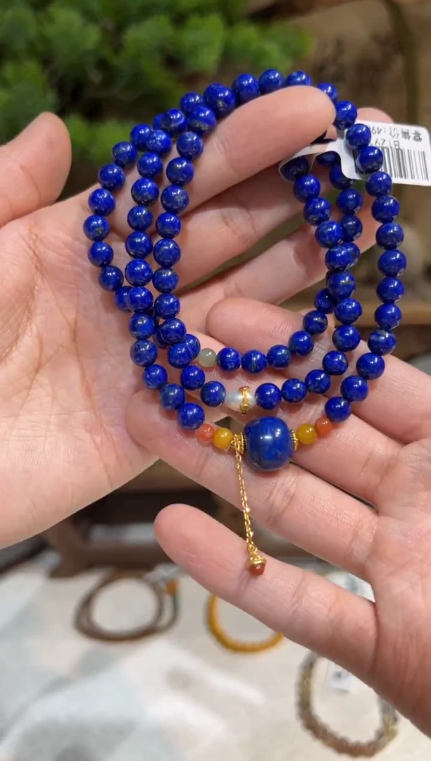 未镶嵌青金石手链手饰@@