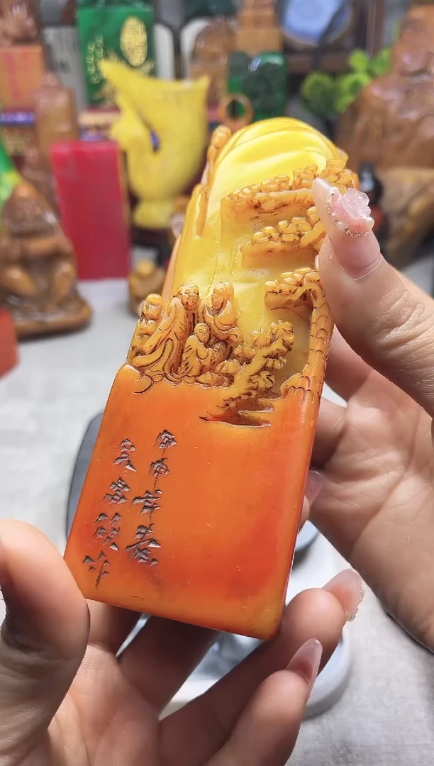 寿山石印石纯天然石料