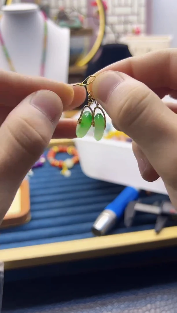 【闪购商品】翡翠颈饰14K金镶嵌E113