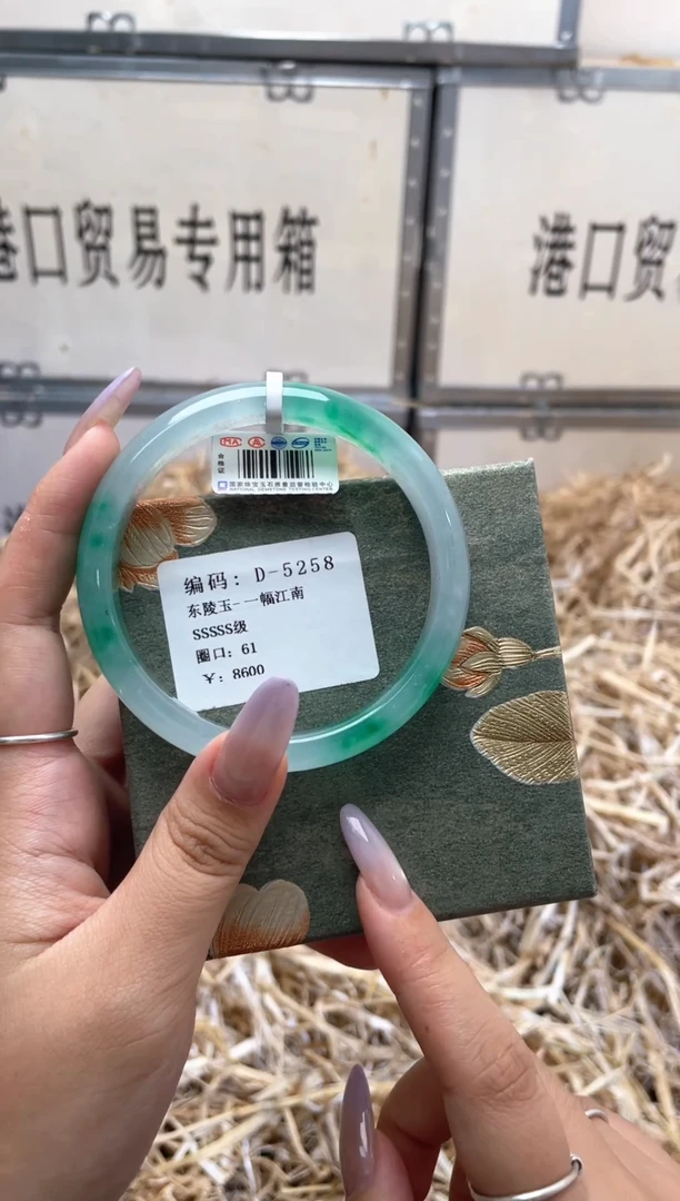 未镶嵌手镯石英质玉D5258