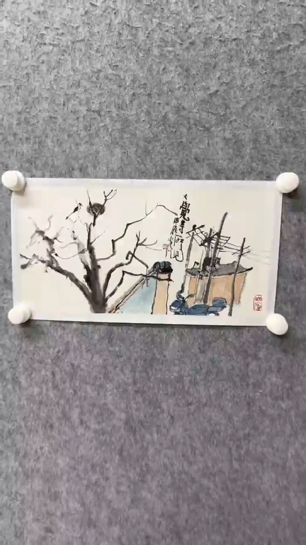 国画写意画花鸟画手绘