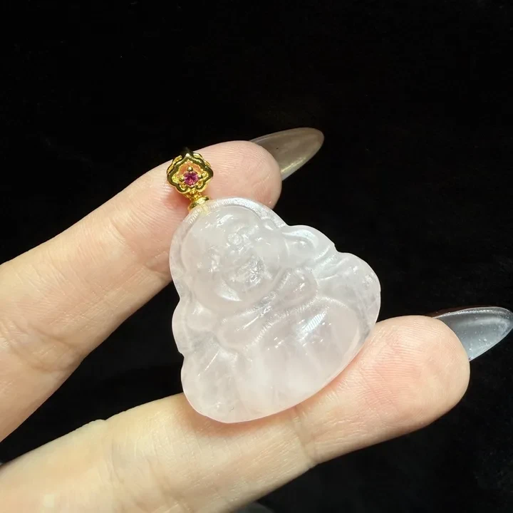 粉水晶吊坠 粉水晶吊坠