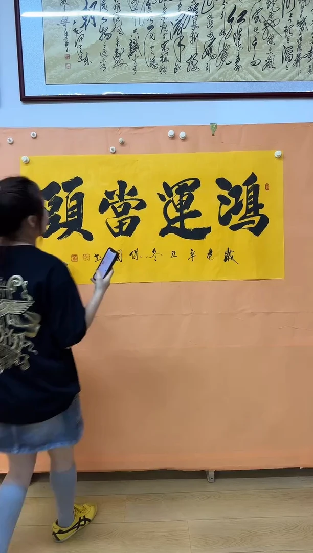 书法鸿运当头张保国作品