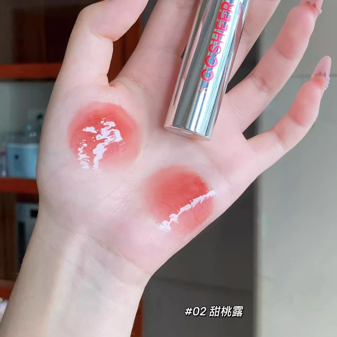 玻璃唇！柚子小西冰冰棒丰唇蜜不易沾杯显白护唇水光唇彩滋润清透