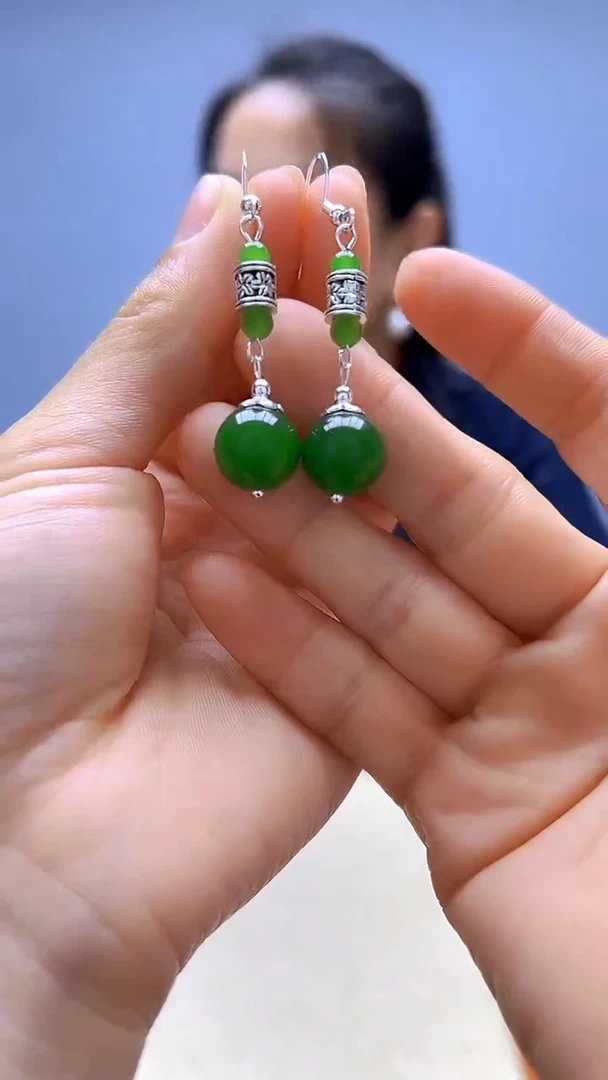 非金属珐琅非金属无高货diy劲饰圆珠耳钩