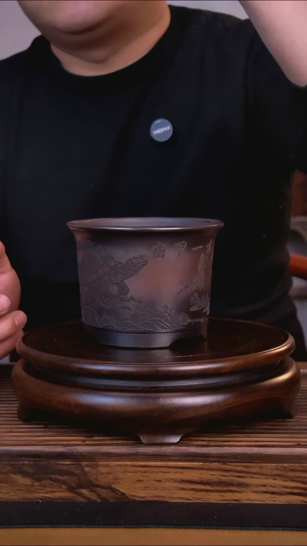 紫砂花盆紫砂花盆-内口10-8