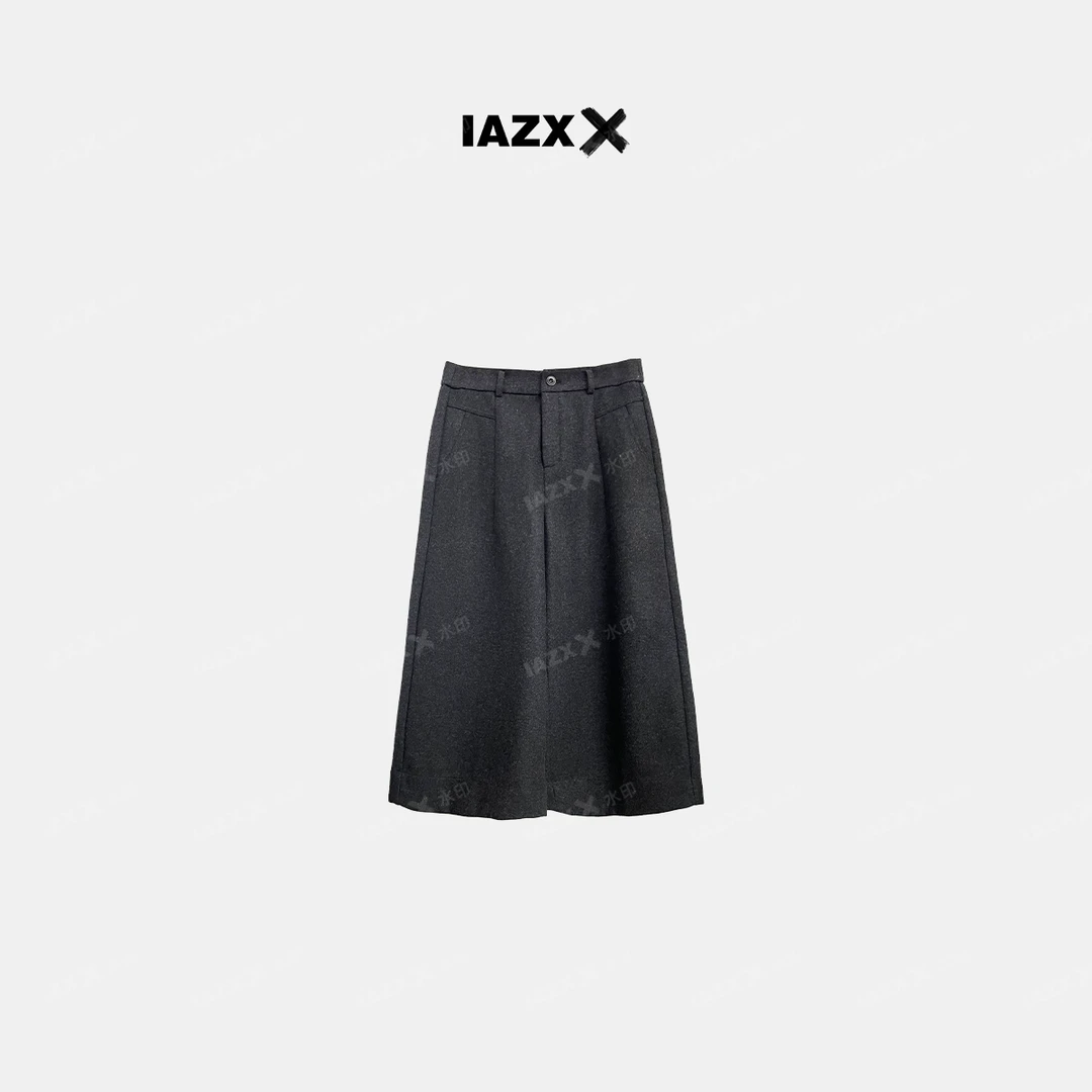 IAZXX「 行云  」绵羊毛复古宽松毛呢阔腿裤