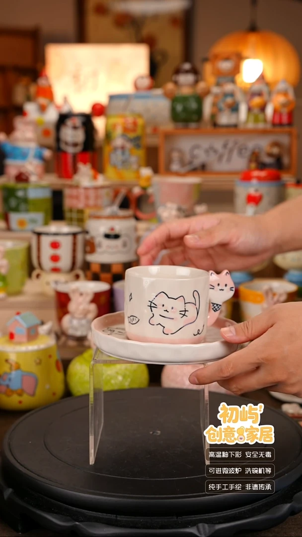 瓷初屿手工彩绘陶瓷餐具