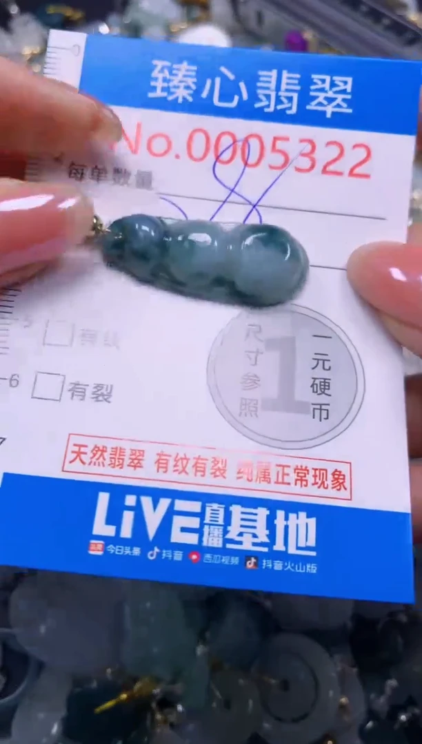 吊坠(不含链)未镶嵌翡翠5322