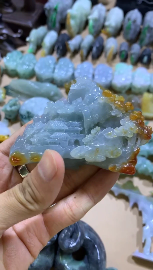 未镶嵌挂件翡翠你****干翡翠摆件