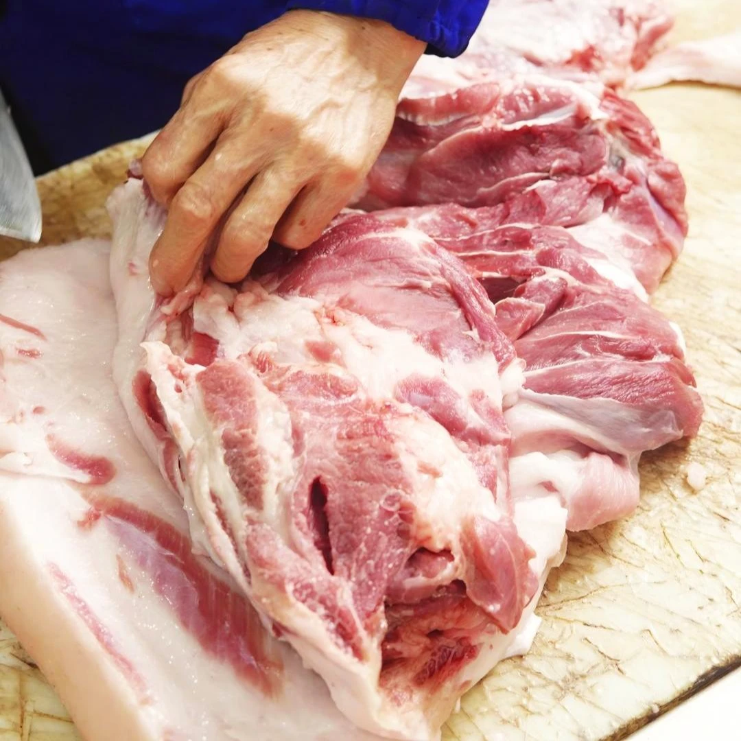 舜皇山土猪肉一刀切 现宰现切肉质新鲜土猪肉