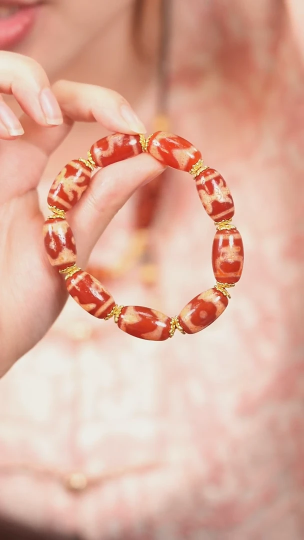 玛瑙/玉髓（覆膜）颈饰未镶嵌传世珠宝