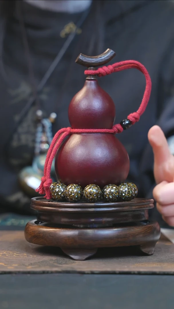 【闪购商品】YJ240大漆酒葫芦不包手串及旋转底座