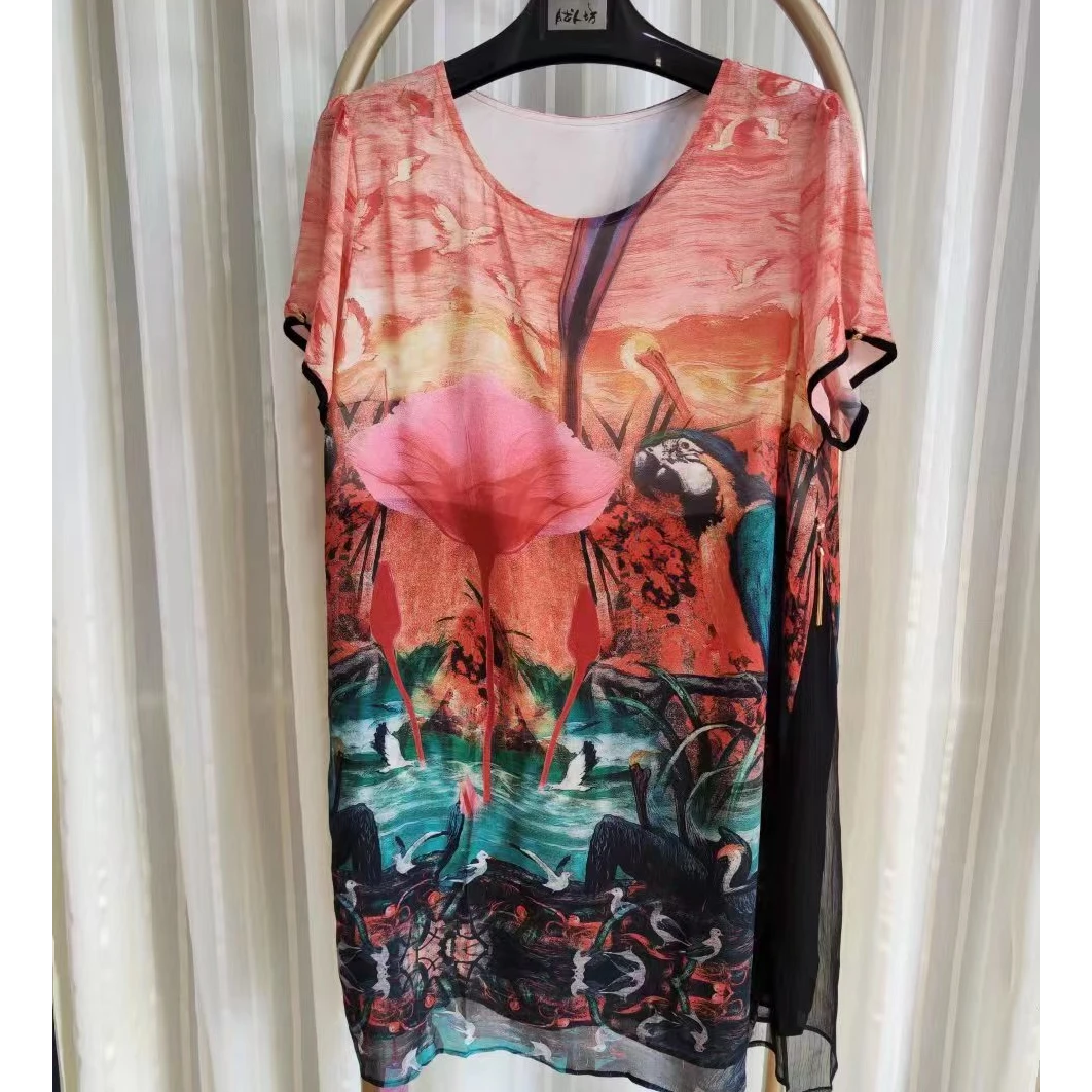 胖人坊大码女装连衣裙1734   衣长101  126