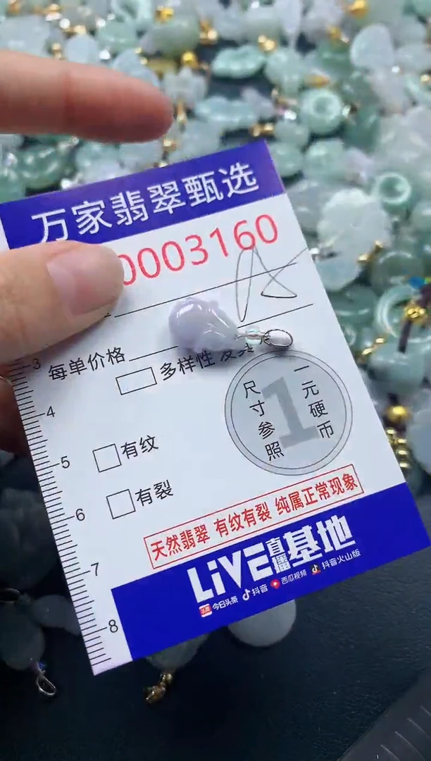 吊坠(不含链)未镶嵌翡翠3160