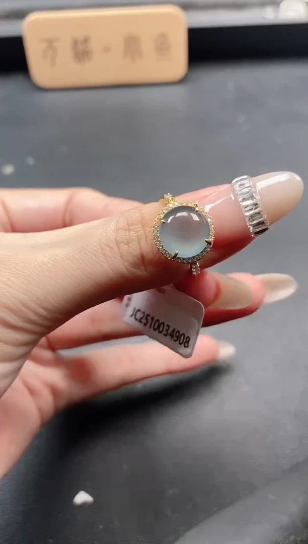 银S925镶嵌戒指翡翠51151