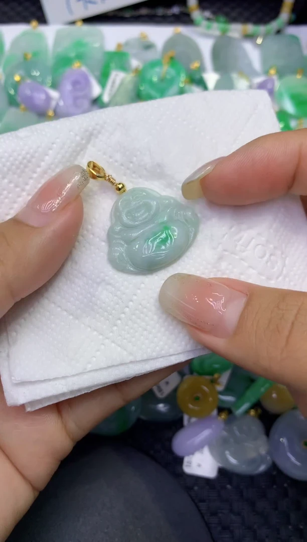 颈饰未镶嵌翡翠天然缅甸A货翡翠