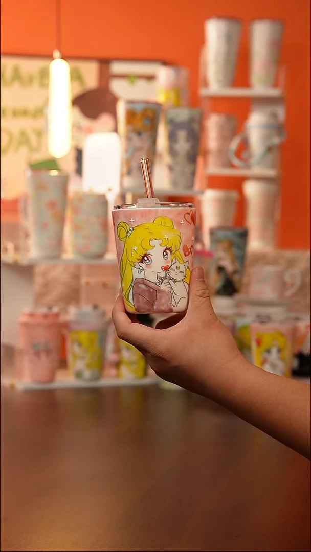 景德镇手工手绘文创陶瓷杯