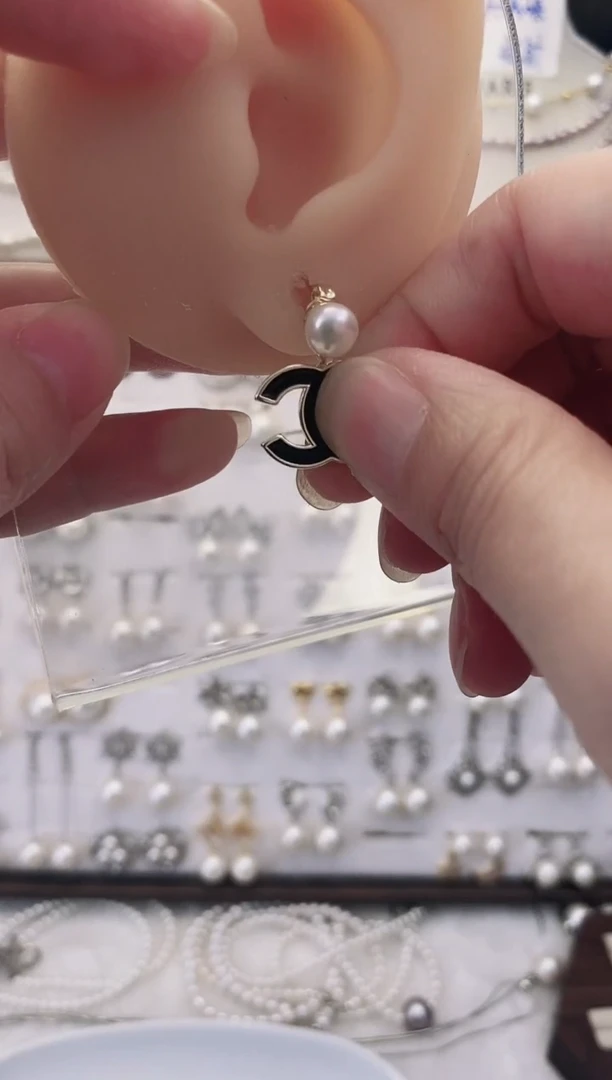 合金耳饰淡水珍珠26