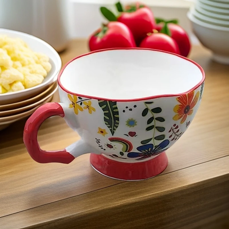 【张氏御瓷】WJ-人间四月早餐杯